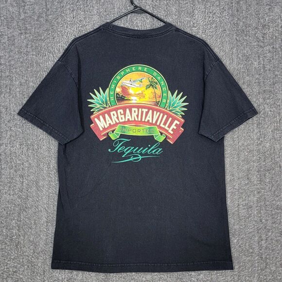 Margaritaville Other - Vintage Jimmy Buffett Margaritaville T-Shirt Mens Large Black Imported Tequila